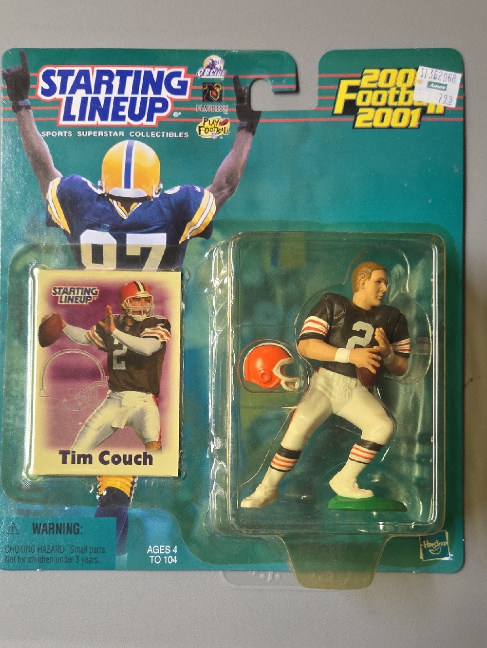 Starting Lineup Football Action Figure - Brown & White Jersey